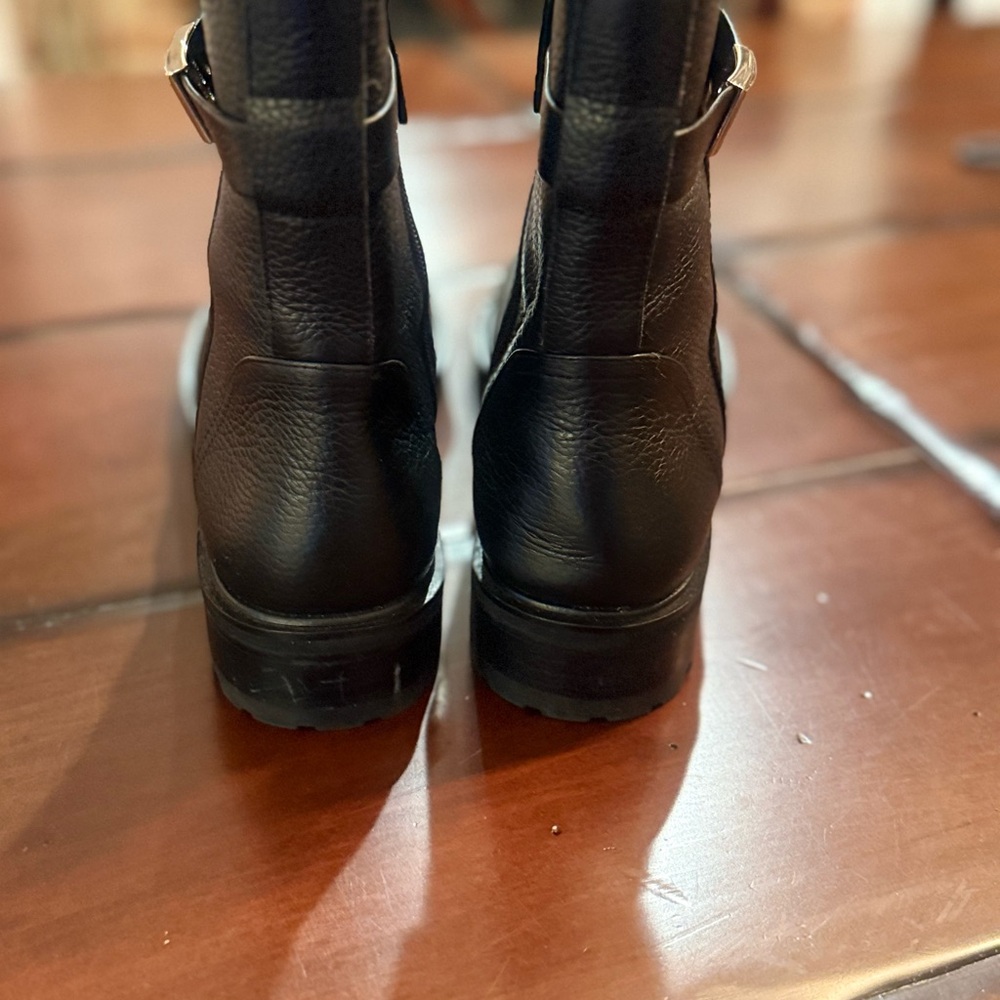 Kate Spade New York Dani Lug Sole Booties - Black Leather - NWOT - Picture 3 of 5